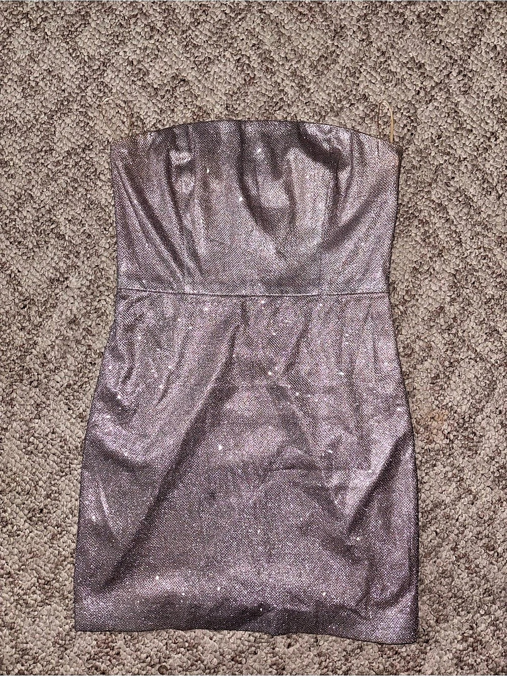 Meshki Purple Strapless Mini Dress Like New